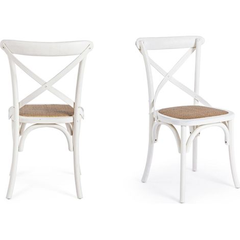 Chaises bistrot en rotin (lot de 2) - ESTAMINET (1/5)