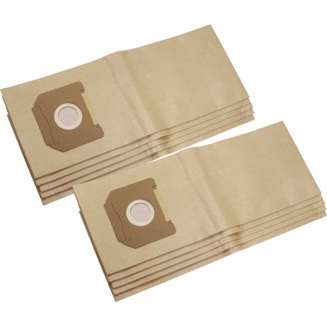 vhbw 10x sacchetto compatibile con Kärcher NT 35/1 Ap, NT 25/1 Ap, NT 35/1 Eco Te, NT 35/1 Eco aspirapolvere - 30cm x 35cm Marrone
