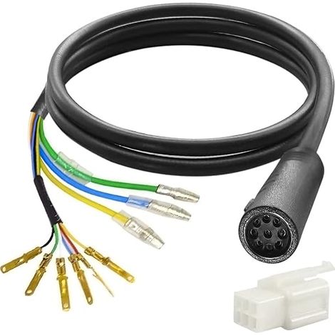 Wheel Hub Motor Cable, Extension Cable for Electric Bike Motor Hall Effect Sensor Electric Bike Cord