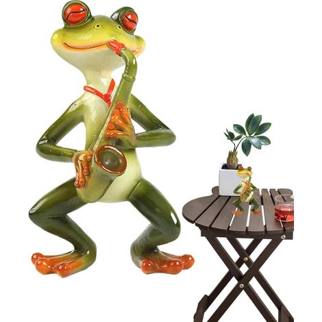 Froschgartenstatue Miniatur Gartenstatue aus niedlichem Harz
