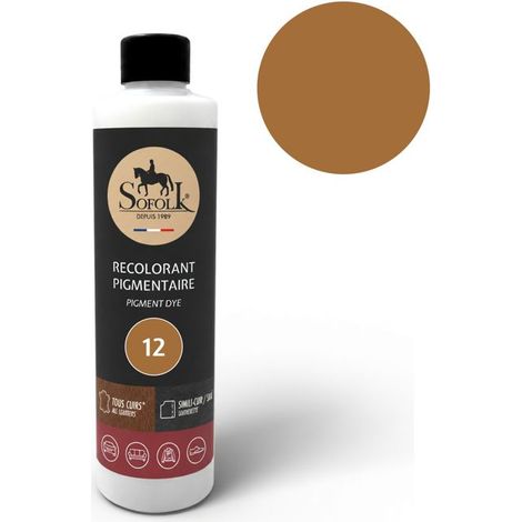 Peinture Cuir/Simili-Cuir (125ml, 12-MARRON CLAIR) - SOFOLK - Entretien pour Siège et Volant de Voiture, Canapé, Chaussure (1/5)