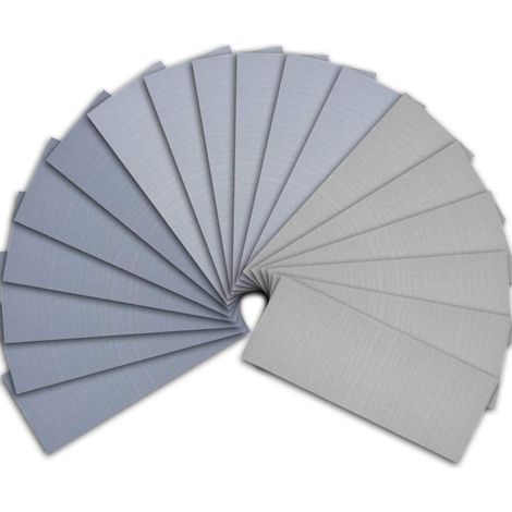 18 pièces Assortiment de papier de verre pour papier de verre sec et humide 3000 5000 7000 Papier abrasif à fort grain (1/5)