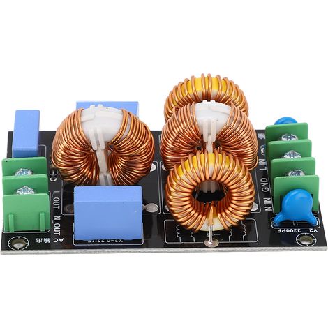 4A FCC EMI 3-stufiger Netzfilter für Hochfrequenz-Audioverstärker, AC 110V-250V Modul (1/5)
