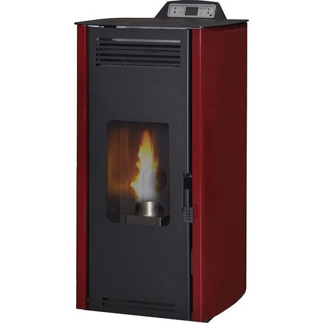 Stufa a pellet ad aria ventilata 7 Kw Laminox Rosa  Bianco (1/2)