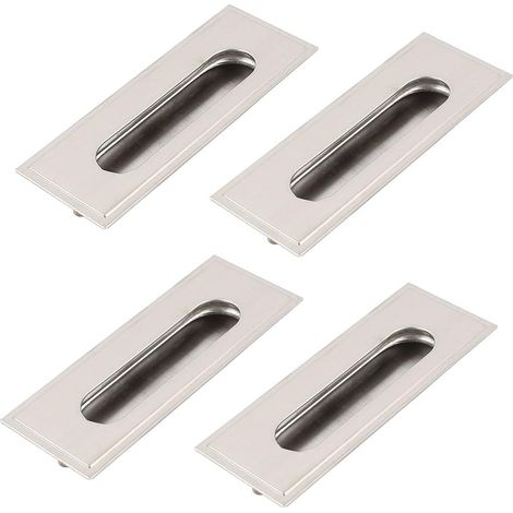 4 Stück Edelstahl Schrank Schublade Rechteck Flush Zuggriff 4.3'' Länge (a5fd1046147c5f77e8229499fd9 (1/3)