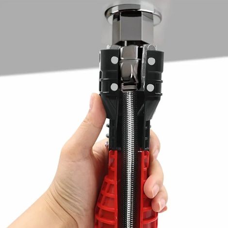 18-in-1 verstellbarer Schraubenschlüssel für Armaturen, Spülbeckenmontage, tragbare Sanitärreparatur, manuelle Installation, 18-fach multifunktionales Zubehör (1/5)