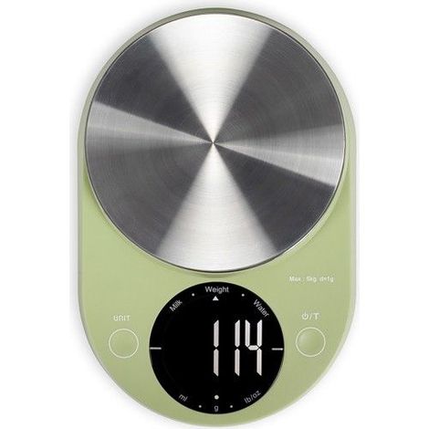 LIVOO Elektronische Küchenwaage Matcha-Grün LCD Touch 5kg Grammgenau Tara-Funktion Inklusive (1/5)