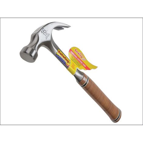 E16C Curved Claw Hammer - Leather Grip 450g (16oz) ESTE16C (1/2)