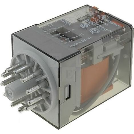 RELE FINDER 230Vac 3Ctos Con Pulsador De Prueba 10A/250Vac  60138230.0040