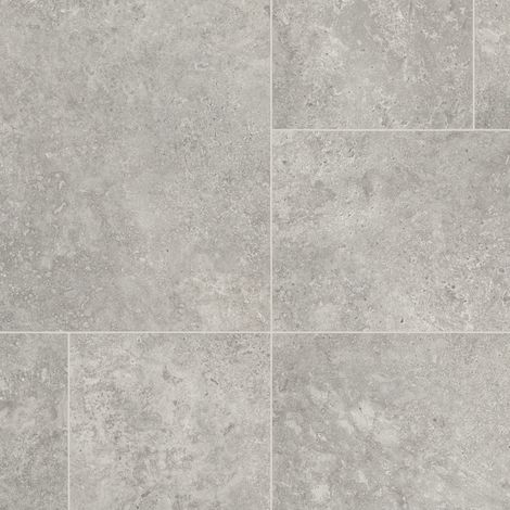 Sol vinyle District NY - Aspect béton minéral gris clair - Rouleau de 3m x 2m