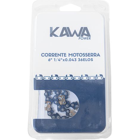 Kawapower cadena 6" 1/4" x 0,043 36 eslabones mini motosierra (1/3)