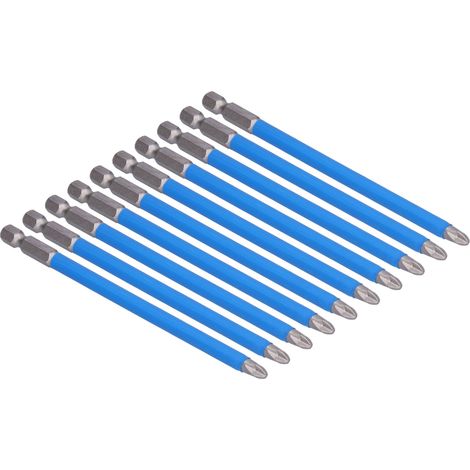 Kit de 10 embouts de tournevis magnétiques électriques résistants aux chocs pour perceuse et outils de réparation (1/5)