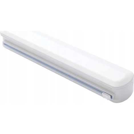 Distributeur universel de cuisine - Coupe-papier aluminium - Distributeur de papier aluminium - Porte-coupe-papier aluminium/film alimentaire/papier aluminium de cuisine - 36 cm (1/4)