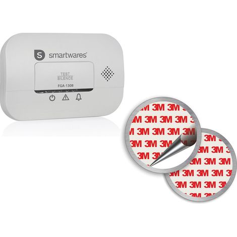 Kohlenmonoxid-Melder wechselbare Batterien & Magnethalterung, 85dB Alarm (1/5)