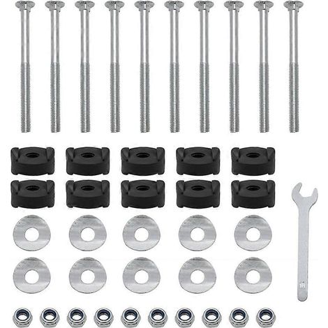 Lot de 12 vis pour trampoline, pièces de rechange, boulons et écrous, accessoires pour trampoline (1/5)
