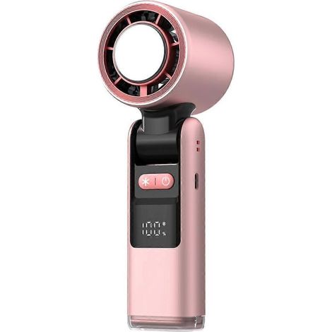 AMXCNOY USB-wiederaufladbarer tragbarer Ventilator mit einstellbarer Geschwindigkeit und Digitalanzeige (1/5)