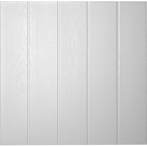 Decosa Deckenplatte Athen, weiß, 50 x 50 cm - 20 Pack (= 40 qm)