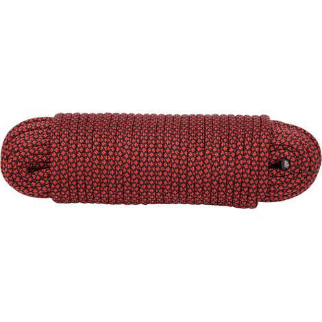 9-strängige Paracord-Rettungsleine, 20 m, rot, ideal zum Befestigen einer Zeltleine oder beim Camping. Auch geeignet zur Herstellung von Armbändern und anderen Outdoor-Artikeln. (1/5)