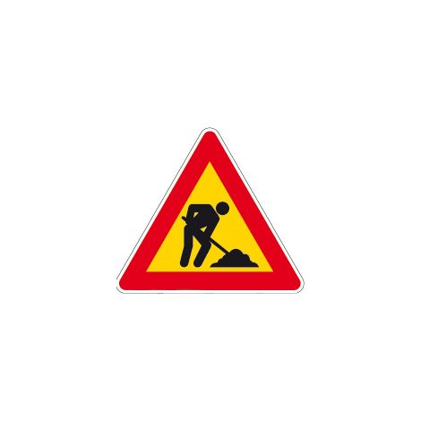 SEGNALE LAVORI FIGURA 383 - ART.31  cm. 90x78