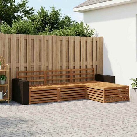 vidaXL Outdoor-Sofagarnitur 5 pcs Massivholz Akazie (1/5)