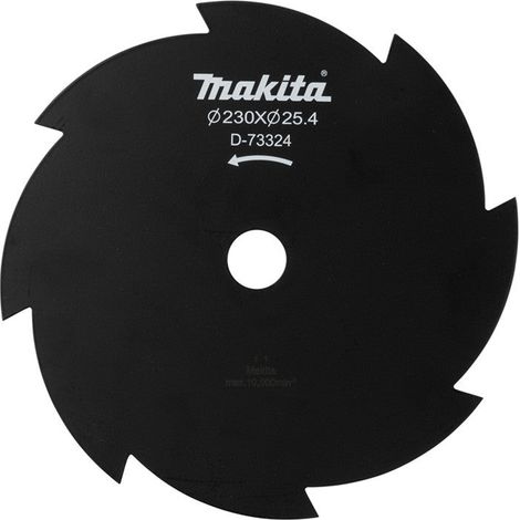 Makita – Lame de débroussailleuse Ø230mm 8 dents – Alésage Ø25,4mm – Épaisseur 1,8mm – Coupe précise pour mauvaises herbes et fourrés - D-73324