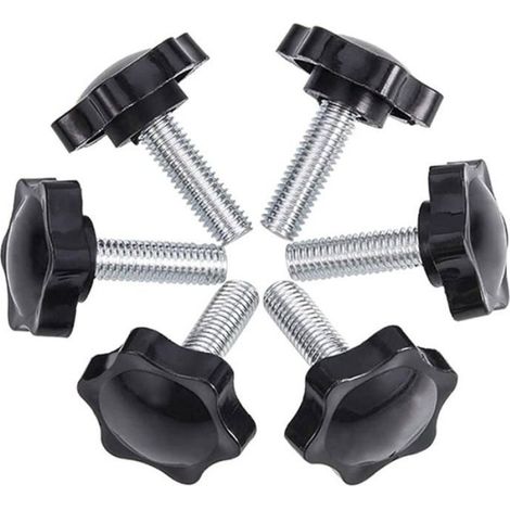 M8x25mm Vis de pouce, étoile en plastique moletées Bouton de serrage à vis Thumbscrew(20pcs) Odipie (1/4)