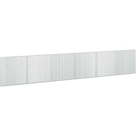 Gabion avec fil de 3,5 mm et maille de 5x2,5 cm 600x10x100 cm vidaXL (1/5)