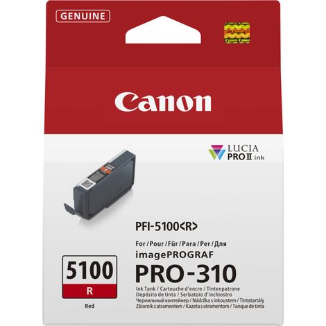 Canon PFI-5100 R cartouche d'encre 1 pièce(s) Original Rouge