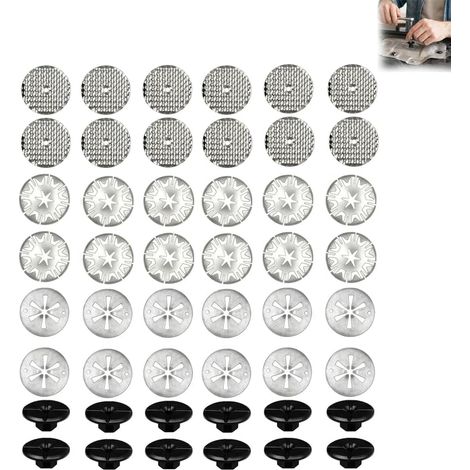 Kit de Réparation d'Écran Thermique 48 Pièces Rondelles de Serrage 30mm Plaques de Réparation 50mm Clip Fixation Sous-Caisse (1/5)