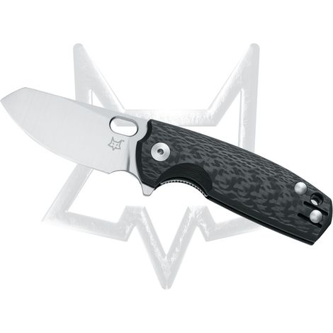 Fox/Vox Baby -Kernmesser - Satin -Satin -Blade M390 - Kohlefasergriff (1/2)