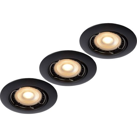 Spot encastrable, Aluminium, 15 W, Noir (1/5)