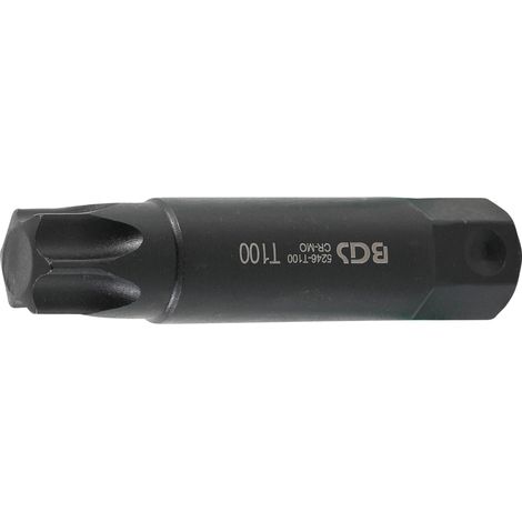 Inserto  lunghezza 100 mm  attacco esagono esterno 22 mm  profilo a T (per Torx) T100 (1/2)