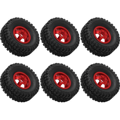 RC-Gummireifen mit Nabe aus Aluminiumlegierung für 4WD WPL C14 C24 C34 C44 B14 B24 B16 B36 Fahrzeuge (1/5)