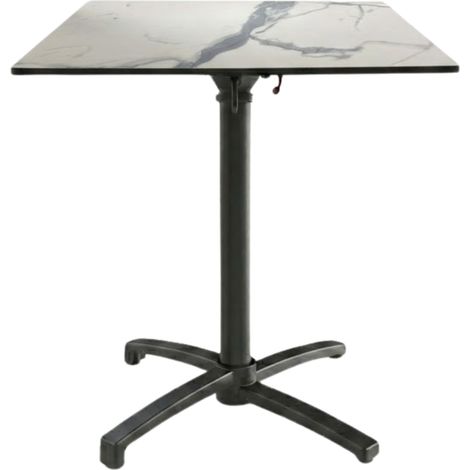 Table Pliable 59x59 cm plateau Compact modèle TABLE VENISE COMPACT pied T-One (1/3)