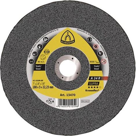 Trennscheibe A 24 R Supra D115x2,5mm gekr.STA Bohr.22,23mm KLINGSPOR (1/3)