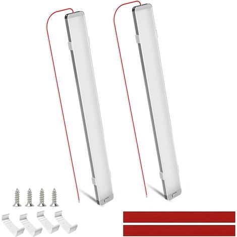 12V Campinglampe, 228 LEDs, 10W, 6000K Weiß für Auto, Bus, Wohnwagen, Boot, Wohnmobil, Küche, Bar, LKW, Traktor (2 Stück)