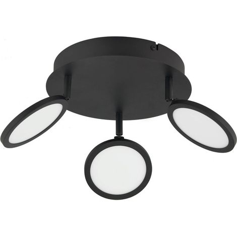 Lindby LED 'Manel' in Nero da Metallo