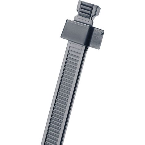 Panduit SST2S-C0 SST2S-C0 Kabelbinder 172 mm 4.60 mm Schwarz für Einlochmontage 1 St.