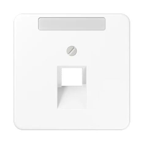Jung Tapa para cajas de conexión IAE/UAE, 1 x 8 polos, con campo de rotulación, termoplástico, serie CD, blanco alpino CD 569-1 NAUA WW