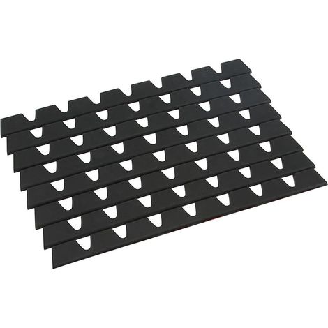 Ensemble de 8 protections anti-rayures pour pare-chocs avant, en caoutchouc noir universel (1/5)