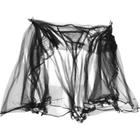 Rideau de lit carré Outanaya en filet, idéal pour la décoration (1/5)