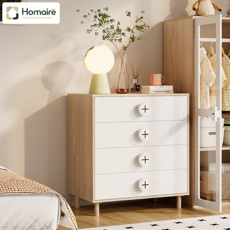 Kommode aus natürlichem MDF 80 x 54 x 90 cm HOMAIRE (1/5)