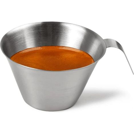 1 Tasse doseuse,Acier inoxydable,Graduation 50ml et 100ml,Poignée ergonomique,Ouverture 7,5cm,Café et lait (1/5)