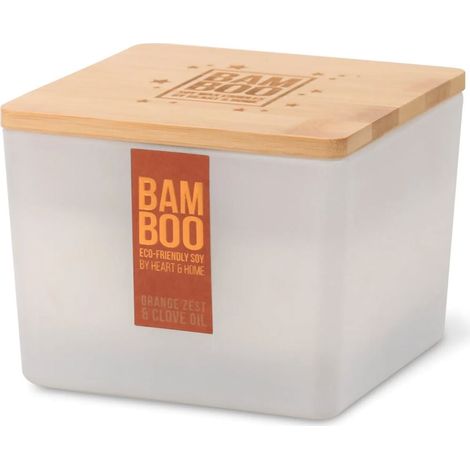 Maxi bougie heart and home Zeste d'orange et clou de girofle (1/3)
