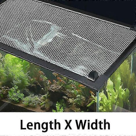 Filet anti-évasion pour aquarium, filet invisible, filet magnétique de protection pour aquarium d'eau de mer, filet anti-évasion fixe, 150 x 60 cm (1/5)