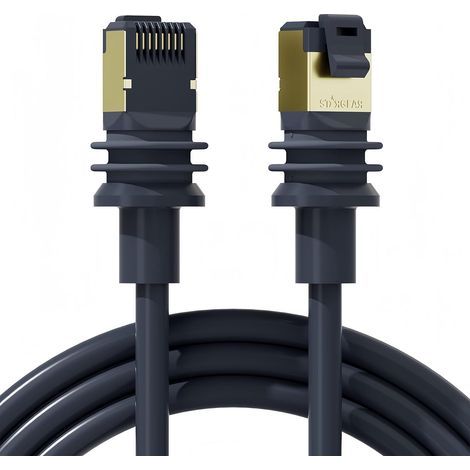 Starlink Gen 3 RJ45 Satellite Rectangular Cable V3 Kit (49.2FT/15M) Replacement Cable, Extension Cable with Dustproof Connector Starlink Accessories Waterproof Gray SPEEDS UP TO 2000 Mbps (1/5)