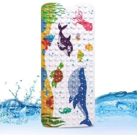 (Dessin animé)Tapis de Bain Antidérapant - Non spécifié - 100x40cm - Dessin Animé - PVC Durable - 200 Ventouses (1/4)