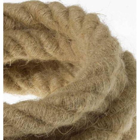 Cavo treccia 2xl creative-cables italia cls24jut-3,0,75- juta grezza
