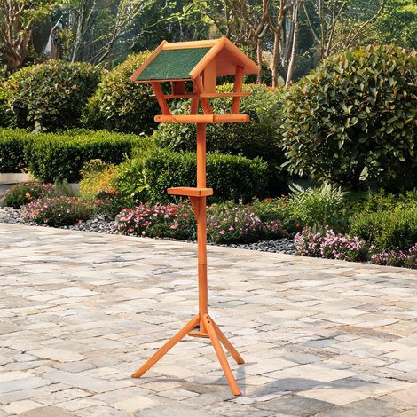 SunJet Cage pour oiseaux, volière, Mangeoire sur pied en bois - Réf. 99ZQ8UOVPUEC (1/5)