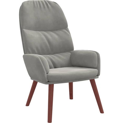 Maison Exclusive - Relaxsessel Hellgrau Samt